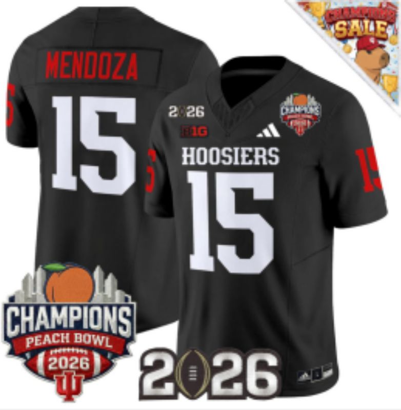 Men Ohio State Buckeyes #15 Mendoza Black Nike 2026 NCAA Jersey 02